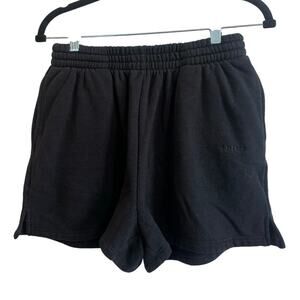 Tribe Kelley Butter Sweat Shorts Sz S Black Cotton Blend Some Use Nice